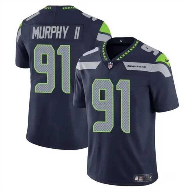 Men & Women & Youth Seattle Seahawks #91 Byron Murphy II Navy 2024 Draft Vapor Limited Stitched Jersey,We sell and wholesale Men & Women & Youth Seattle Seahawks #91 Byron Murphy II Navy 2024 Draft Vapor Limited Stitched Jersey on line form chian!
